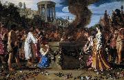 LASTMAN, Pieter Pietersz. Orestes and Pylades Disputing at the Altar s Sweden oil painting reproduction